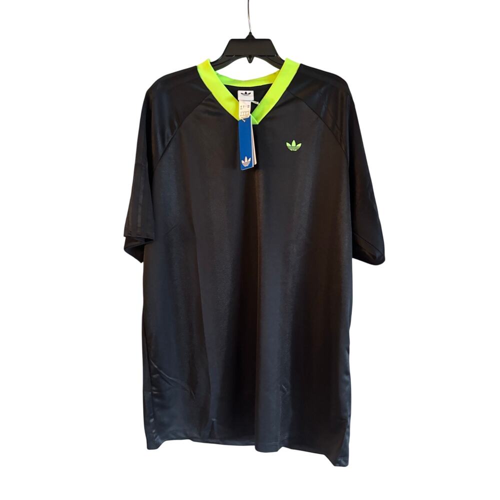 Adidas Originals Adicolor Jacquard V-neck Dress Womens Size M Black KB8152